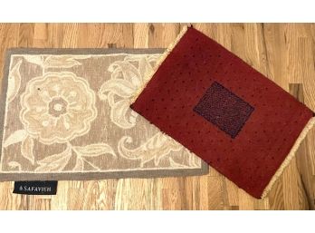 Collection Of Two Sample Or Entry Wool Rugs By Woolmark & Safavieh