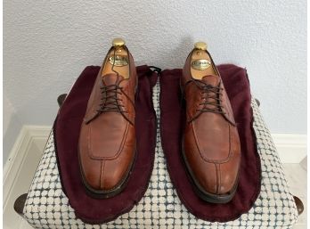 Pair Of Brownish Red Leather Allen Edmonds 'Dellwood' Shoes Size 9D