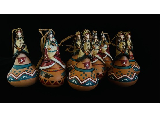 9 Pcs. Handmade Decorative Gourd Ornaments