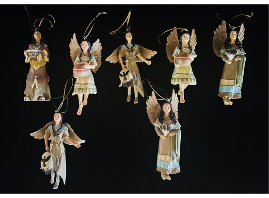7 Pcs. Native American Angel Ornaments