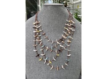 Multiple Strand Shell Necklace