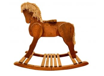 Solid Wood Child's Rocking Horse