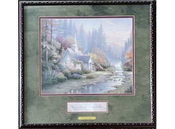 Thomas Kincaid Art Print With Certificate Of Authenticity The Forest Chapel