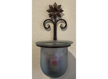 2 Hanging Metal Wall Sconces With Yankee Candles
