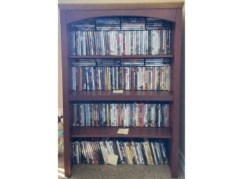 Solid Wood Red Book Shelf (DVDs NOT Included)