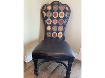 Beautiful Custom Ciricular Pattern Upholstered Chair