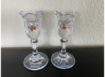 Marquis Waterford Crystal Tulip Candle Holders