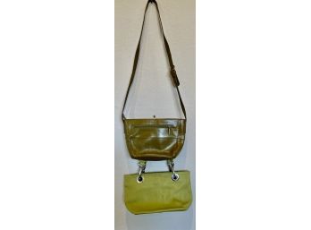 Two Green Authentic Hobo International Purses