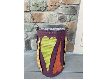 Kathryn Arnett Recycled Metal Umbrella Stand With Heart Detailing