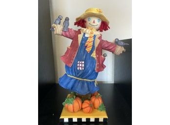 Cute! Mary Engelbreit Musical Scarecrow Made By Enesco 2002