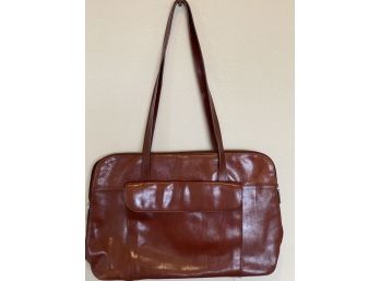 Authentic Hobo Brown Leather Briefcase