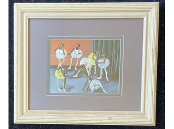 Small Ballerina Artwork By Annie Lee In Frame