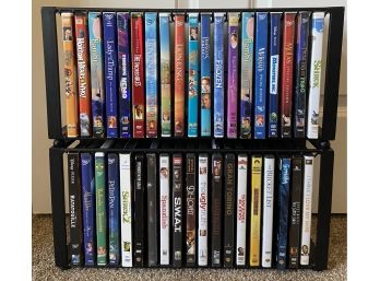 Large Collection Of Assorted DVDs With Shelves (5)