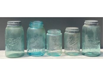 Lot Of Vintage Glass Jars