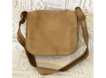 Vintage Coach Leather Handbag In Tan