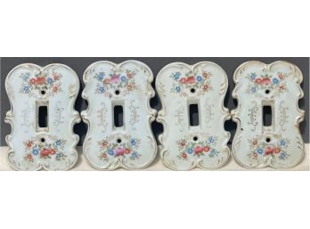 Set Of (4) Original Arnartcreation Switch Plates Made In Japan