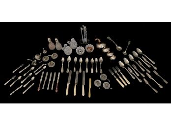 Assortment Of Antique Doll Flatware, Glassware And More!