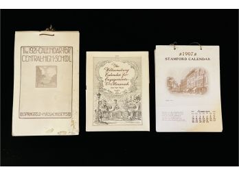 Vintage/Antique Calendars With 1907 Stamford, Connecticut