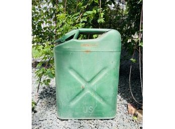 Vintage Green Metal Jerry Can