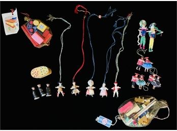 Lot Of Vintage Miniatures And Handmade Dolls