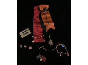 Assortment Of Antique Trinkets, Including Lingerie Pins And More!