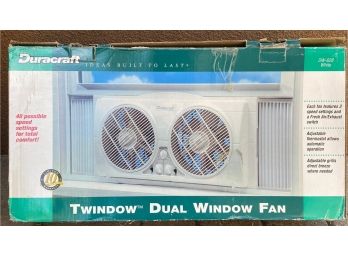 Duracraft Twindow Dual Window Fan In Original Box