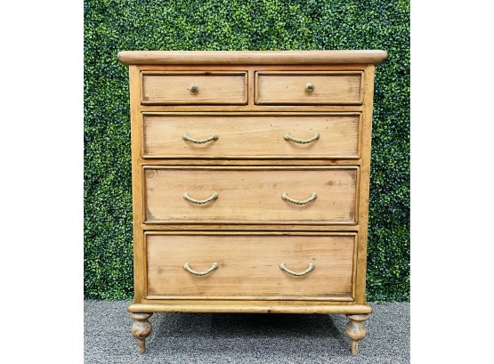 Cabot Pine Chest Of 5 Drawers, Light Finish  See Other Matching Pieces