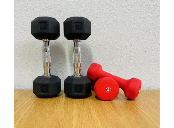 Hand Weights 4 Lb And 8 Lb