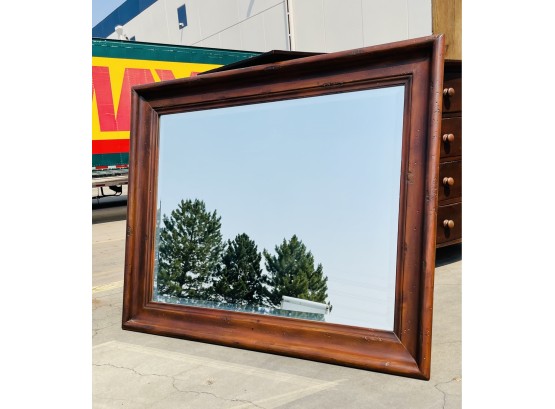Metropolitan By Wexford Nice Wood Frame Distressed Finish Mirror See Matching Dressed