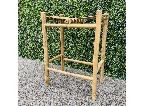 Occasional Table Bamboo Frame With Split Bamboo Top 2 Of 2