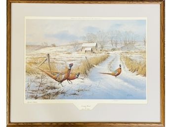 1991 Signed Limited Edition Art Print 'Country Road' James K. Killen Sponsor Ed. Framed #1885/2500