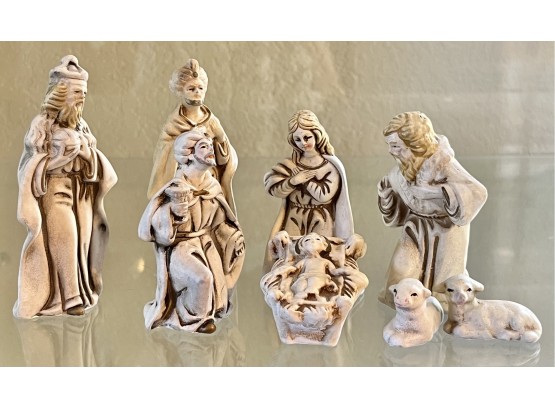 Small Ceramic Nativity Scene Made In Korea