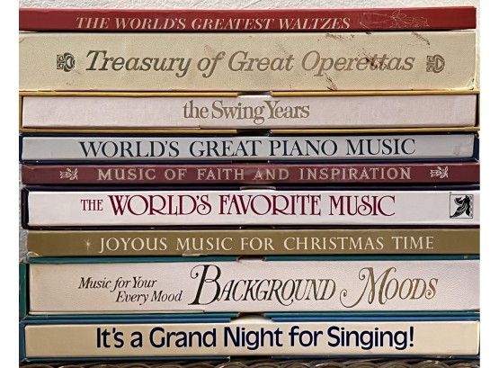 9pc Assorted Record Lot Incl. The Swing Years, It's Grand Night For Singing & More