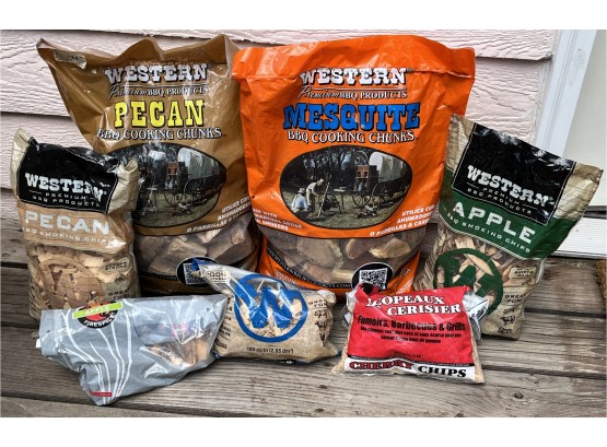 Assorted Lot Of Grilling Wood Chips