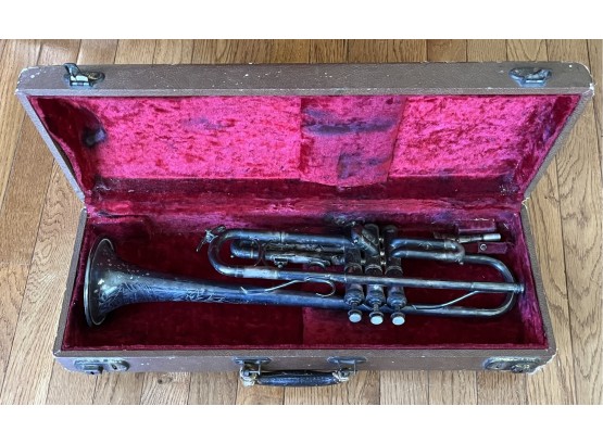 Vintage King The H.N. White Cleveland Ohio 82550 Liberty Model Cornet W/ Carrying Case