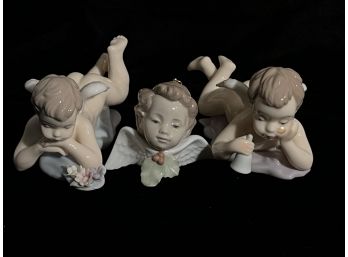 3pc Cherub Porcelain Set Incl. China & Spain Origin