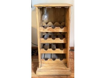 Rustic Wooden Wine Rack/Cabinet