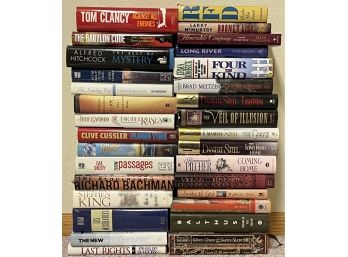 Large Collection Of Coffee Table Hard Cover Novels