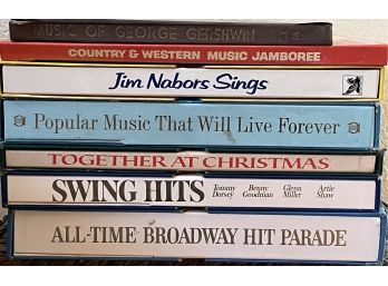 7pc Assorted Record Lot Incl. Music Of George Gerwin, All-time Broadway Hit Parade & More