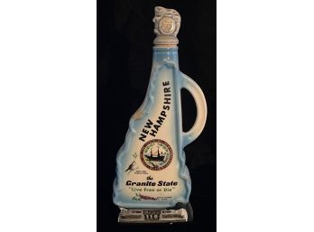 14' Jim Beam New Hampshire Bourbon Whiskey Bottle