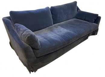 IKEA Charcoal Grey/Black Velvet Like Couch