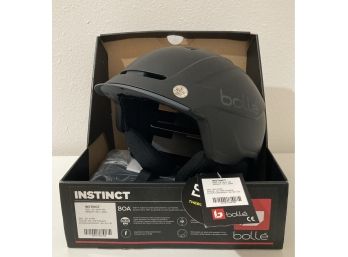 New In Box Bolle Instinct Helmet Soft Black, Size Large