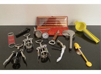 Kitchen Gadgets Lot, Including Corkers, Pizza Cutters And More