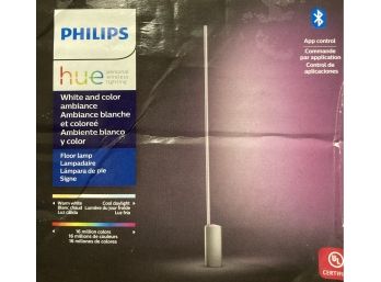 Nib Phillips Signed Hue Floor Lamp LED Aluminum
