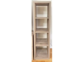 IKEA Pressed Wood Multi-Level, 4 Tier Bookshelf: Can Also Be Used Sideways As A TV Stand