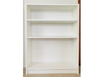 White Laminate Bookcase With 3 Shelves