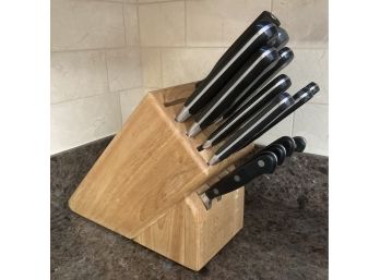 Wusthof Cooking Knives In Wood Stand