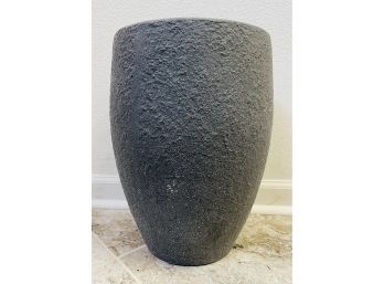 Heavy Grey Floor Vase