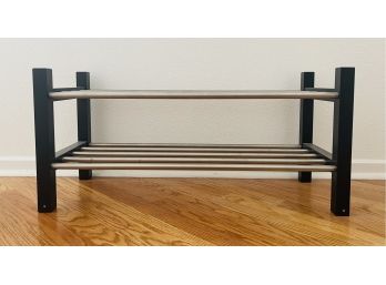 Metal And Wood Shoe Rack From Ikea