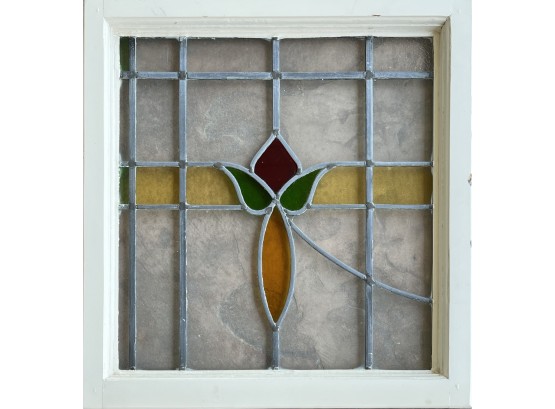 Framed Stained Glass Window Pane
